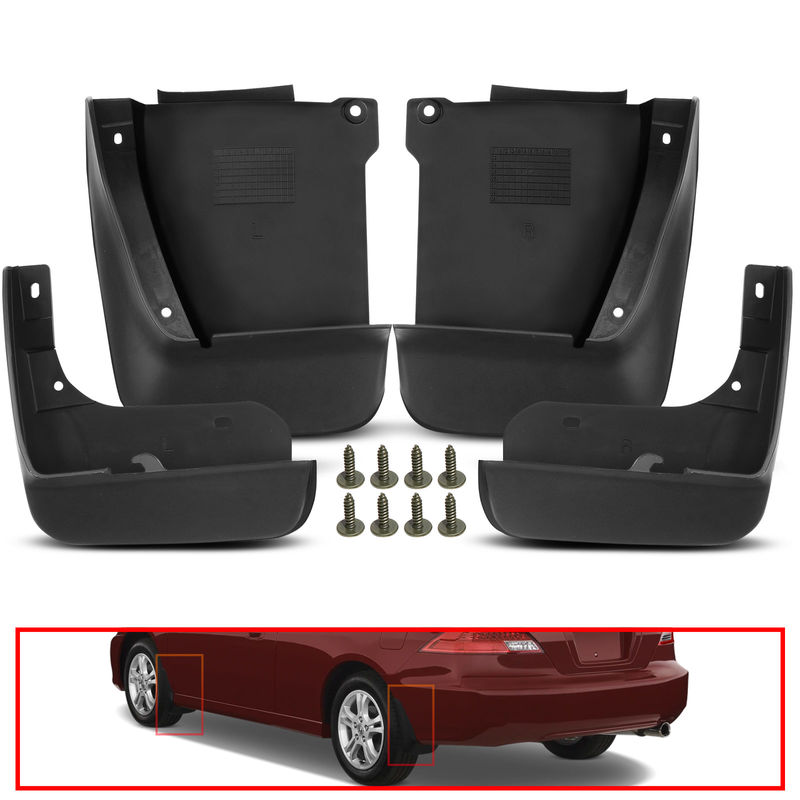 Mud Flaps Splash Guards for Honda Accord Sedan 4-Door 2003-2007