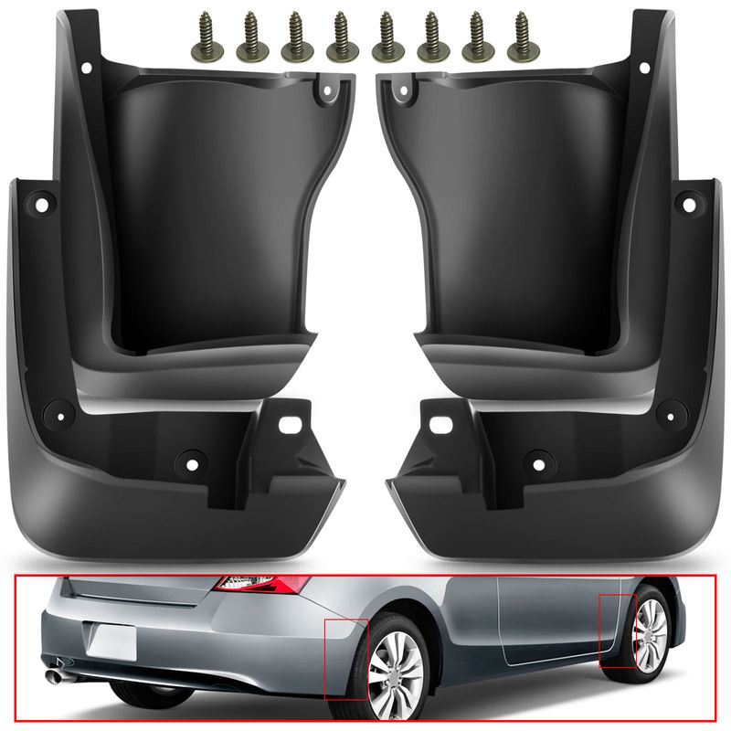4x Front & Rear Splash Guards Mud Flaps for Honda Accord 2008-2012 Sedan