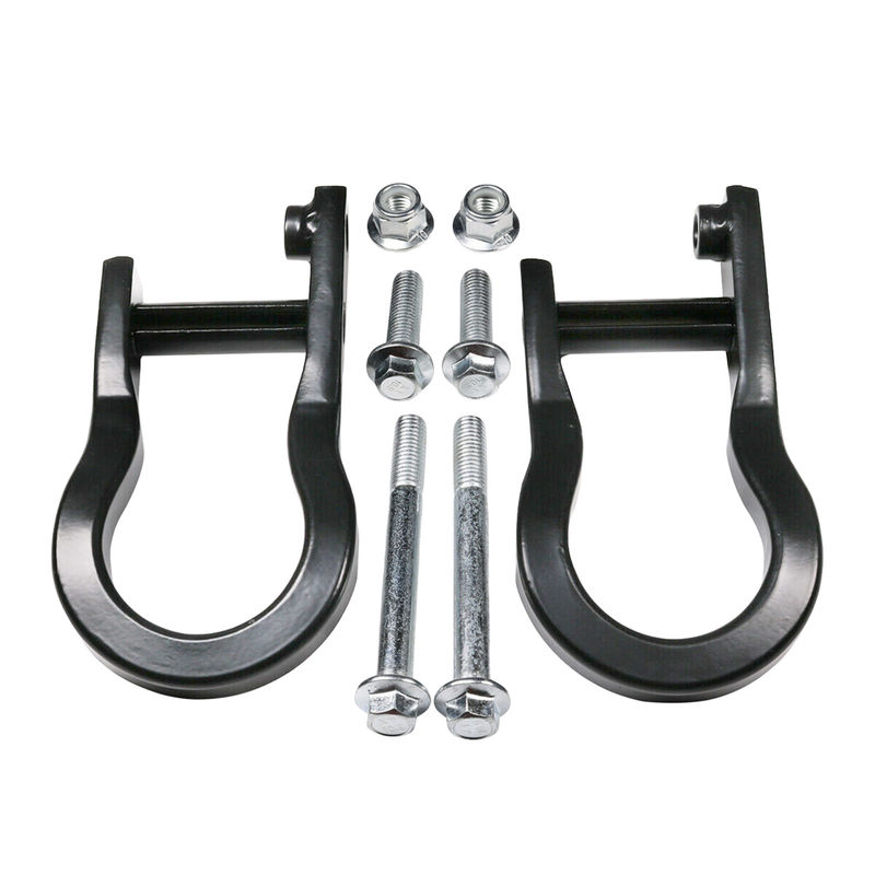 2x Black Front Tow Hooks for Chevrolet GMC Silverado Sierra 1500 2007-2019