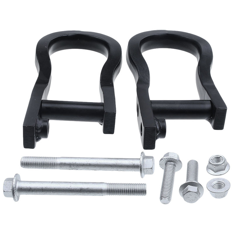 2x Black Front Tow Hooks for Chevrolet GMC Silverado Sierra 1500 2007-2019