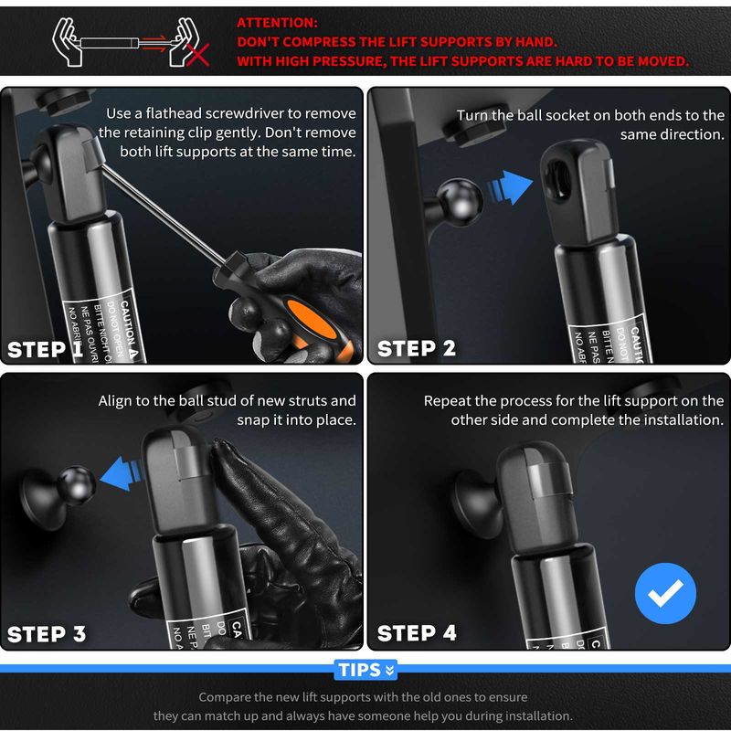 1x Rear Tailgate Driver Lift Support Shock Strut for Porsche Cayenne 2008-2010