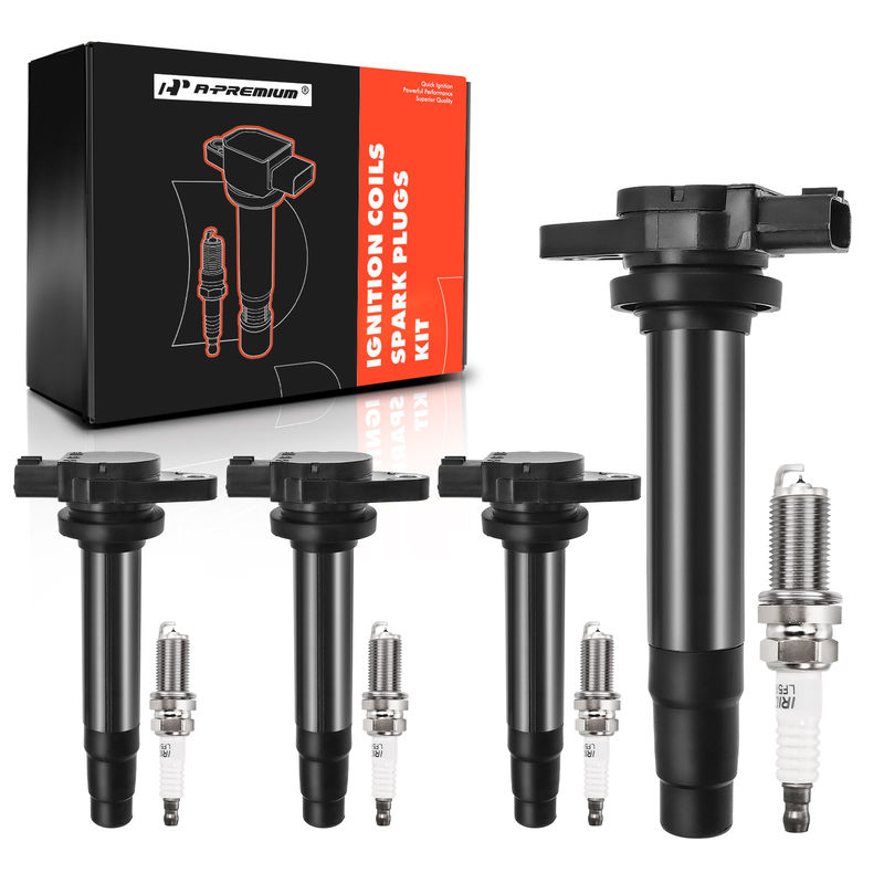 4x Ignition Coil & IRIDIUM Spark Plug Kits for Nissan Sentra 2000-2002 L4 1.8L