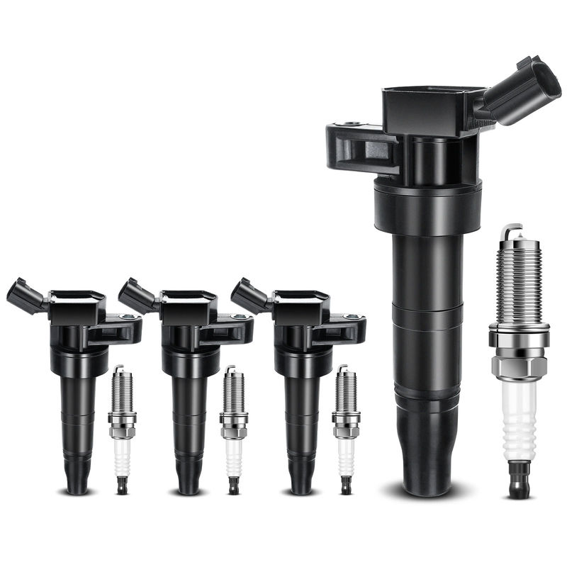 4x Ignition Coil & IRIDIUM Spark Plug Kits for Hyundai Sonata 2009-2010 Santa Fe