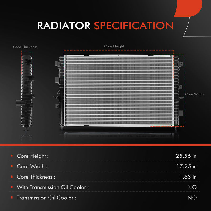 Radiator for Land Rover Discovery 1999 2000 2001 2002 2003 2004 Manual