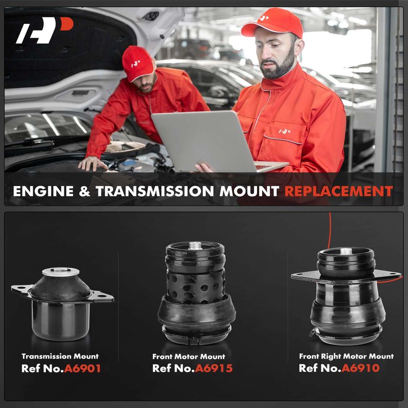 3x Engine Motor & Transmission Mount for Volkswagen Golf 1993-1998 Jetta Passat