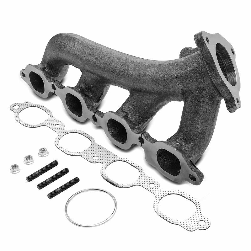 Left Exhaust Manifold with Gasket Kit for Chevrolet Silverado 1500 GMC 5.3L 6.2L