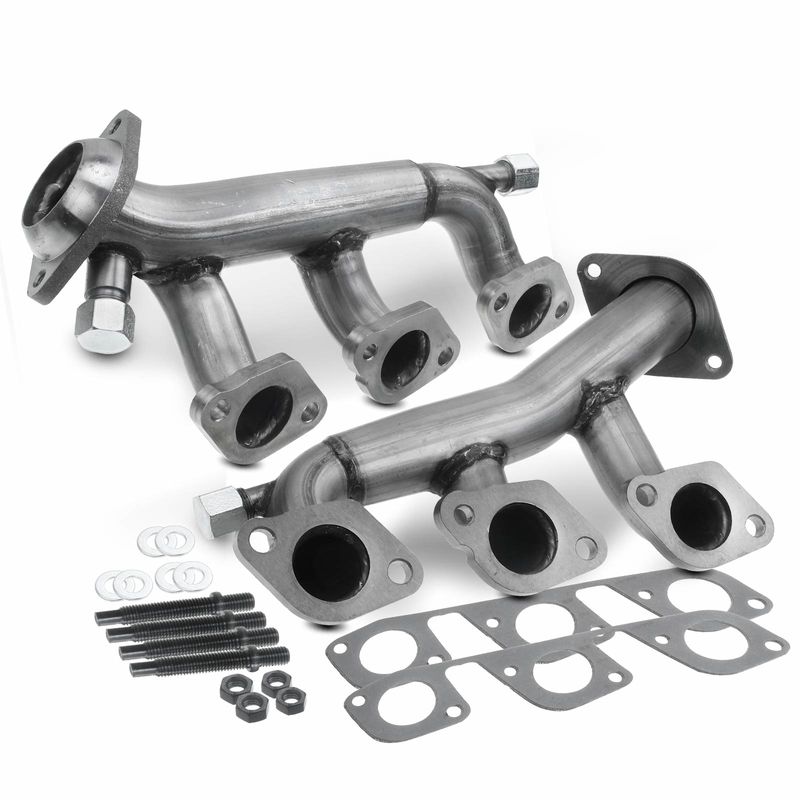 2x Left & Right Exhaust Manifold with Gasket for Ford Mustang 99-04 3.8L 3.9L