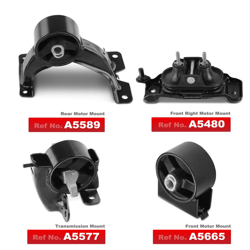 4x Engine Motor & Transmission Mount for Chrysler Town & Country Dodge Ram VW