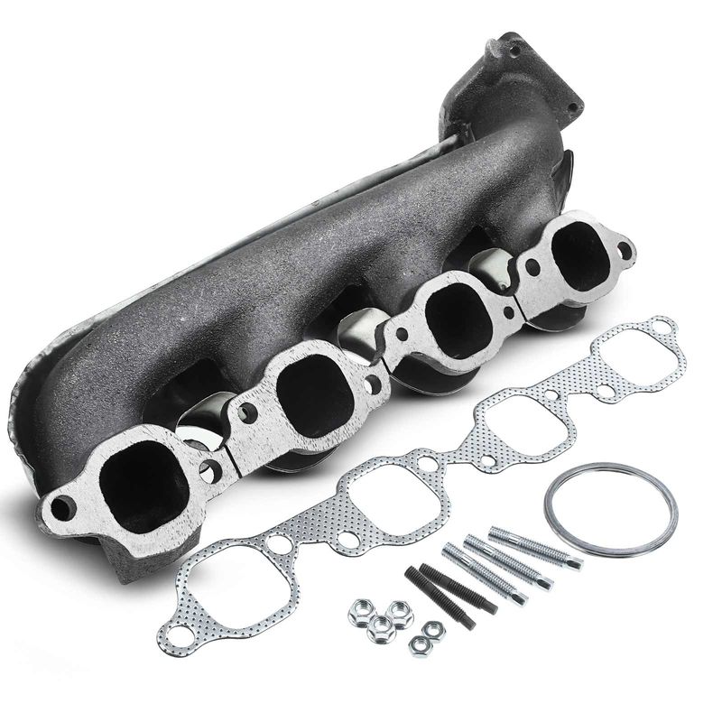 Left Exhaust Manifold with Gasket for Chevrolet Silverado 2500 2001-2006 V8 8.1L