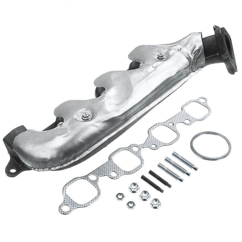Left Exhaust Manifold with Gasket for Chevrolet Silverado 2500 2001-2006 V8 8.1L