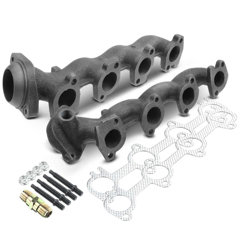 2x Left & Right Exhaust Manifold with Gasket for Ford F-150 F-250 Expedition