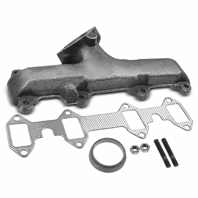 2x Left & Right Exhaust Manifold with Gasket for Ford F-150 250 350 5.9L 6.4L
