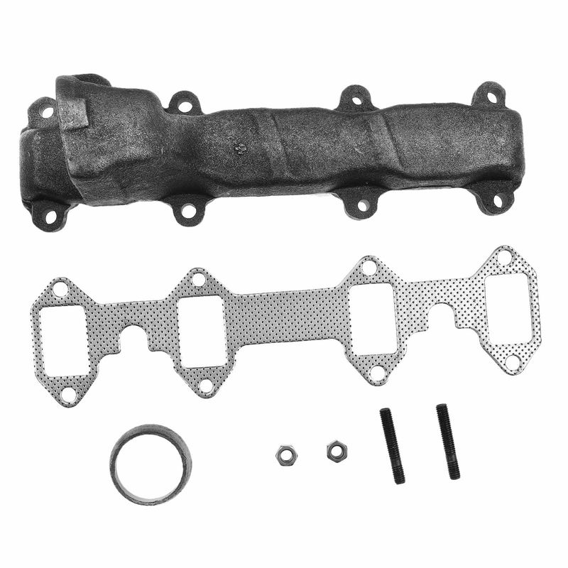2x Left & Right Exhaust Manifold with Gasket for Ford F-150 250 350 5.9L 6.4L