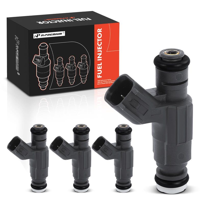4x Black Fuel Injectors for Mini Cooper 2002-2006 2008 1.6L