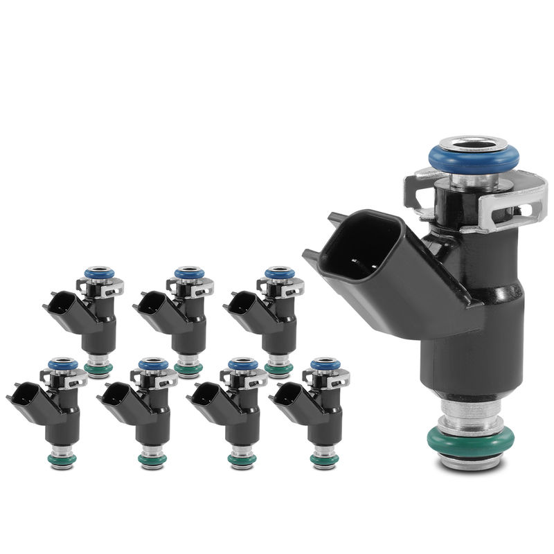 8x Black Fuel Injectors for Chevrolet Silverado 2500 3500 HD GMC Savana 2500 HD