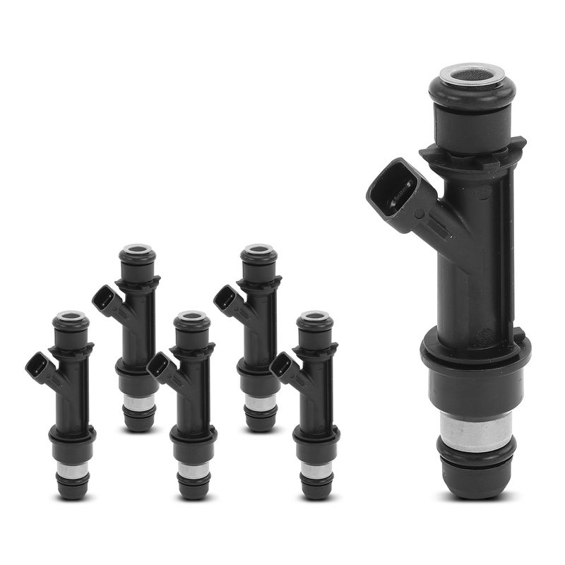 6x Black Fuel Injectors for Honda Passport 98-02 Acura SLX Isuzu Rodeo Trooper