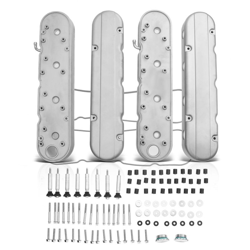 Silver Engine Valve Covers for Chevy GM LS LS1 LS2 LS3 LS6 LS7 293 325 346 364