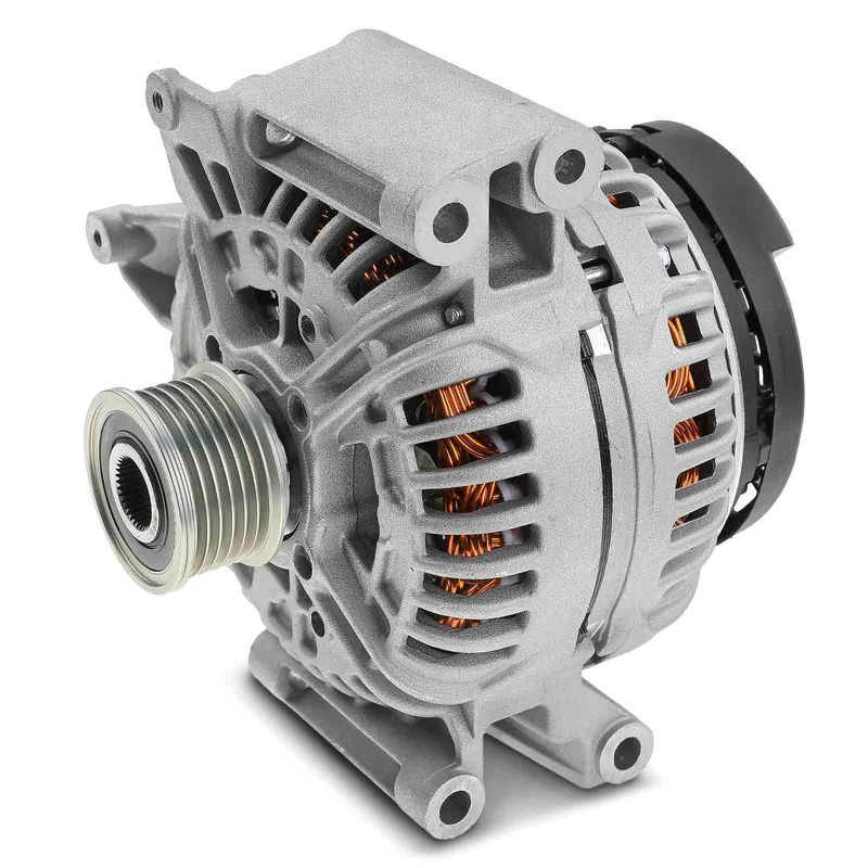 Alternator 200A 12V CW 6-Groove Clutch Pulley for Mercedes-Benz E320 2005-2006