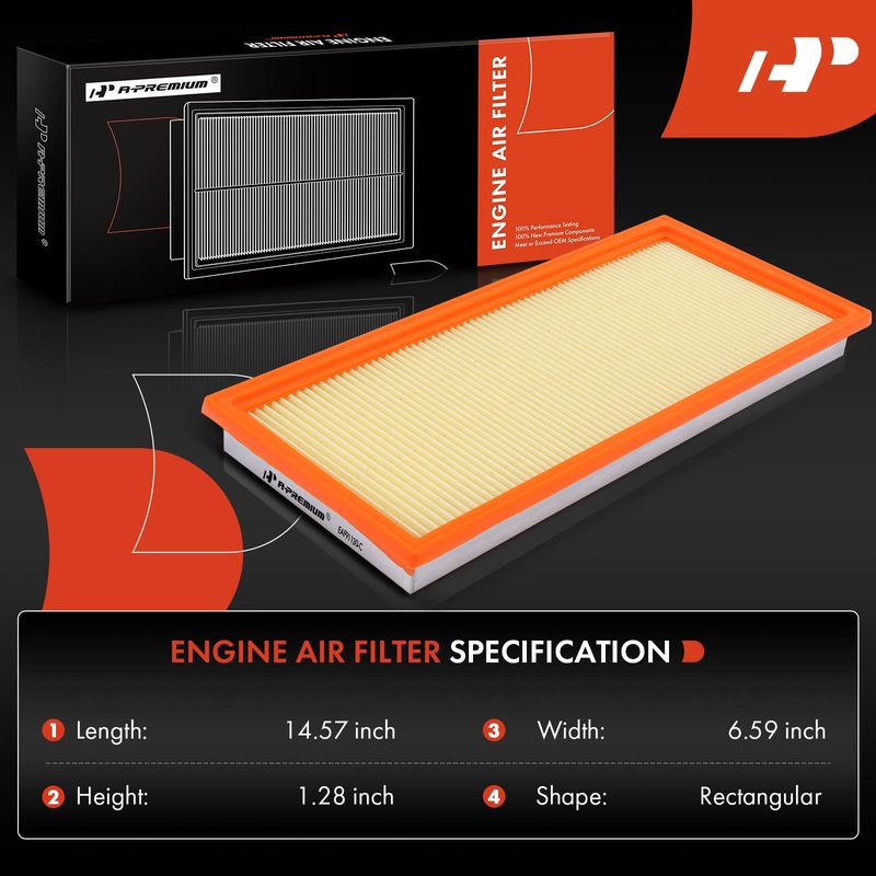 2x Engine Air Filter for Subaru Forester Outback 00-04 Impreza Legacy 99-04