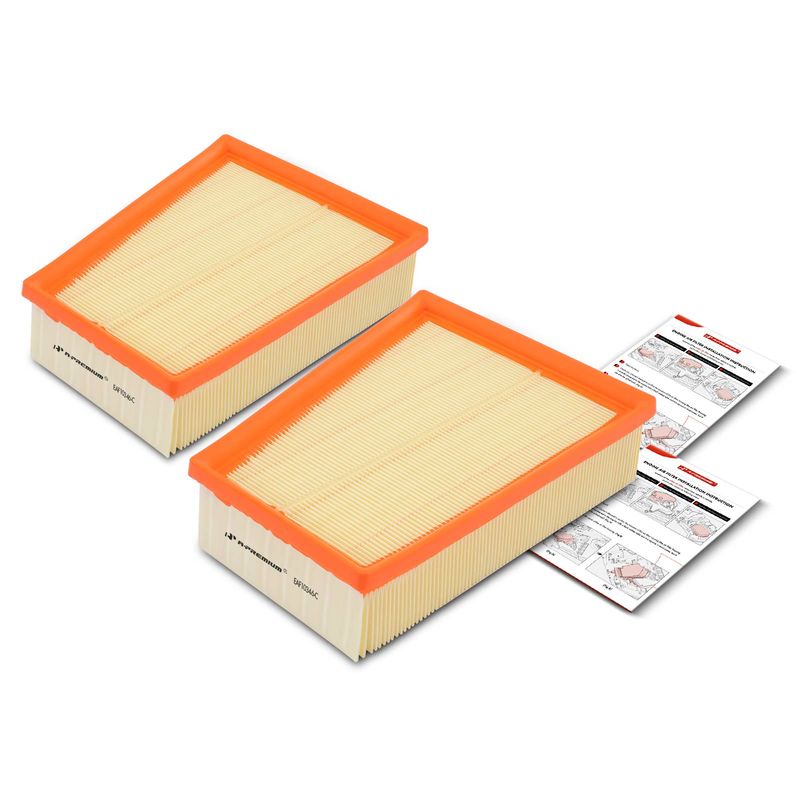 2x Engine Air Filter with Flexible Panel for Nissan Sentra 2007-2012 L4 2.0L