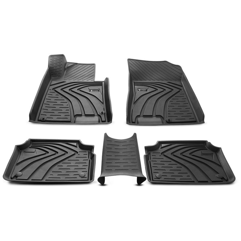 3x Front & Rear Black Floor Mats Liners for Hyundai Sonata 2020-2021 Kia K5