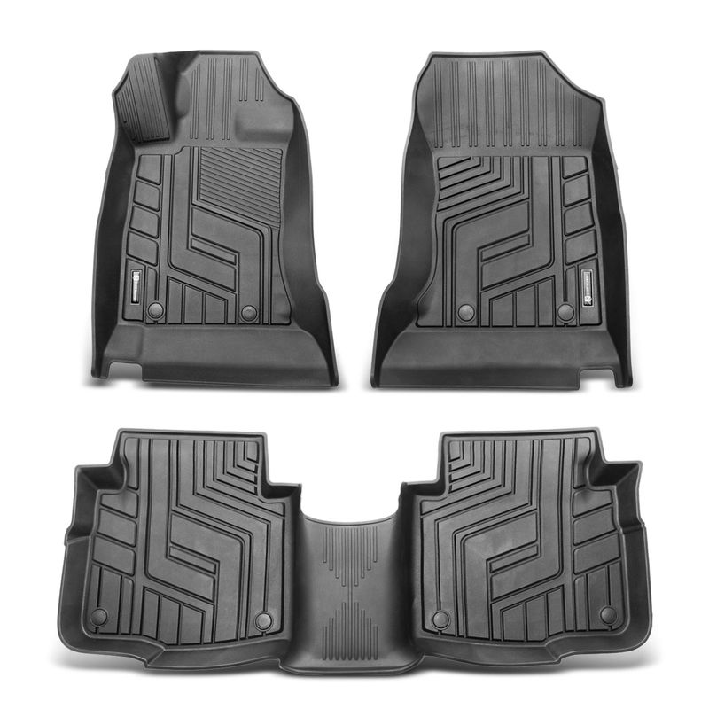 3x Front & Rear Black Floor Mats Liners for Subaru Outback Legacy 2020-2021