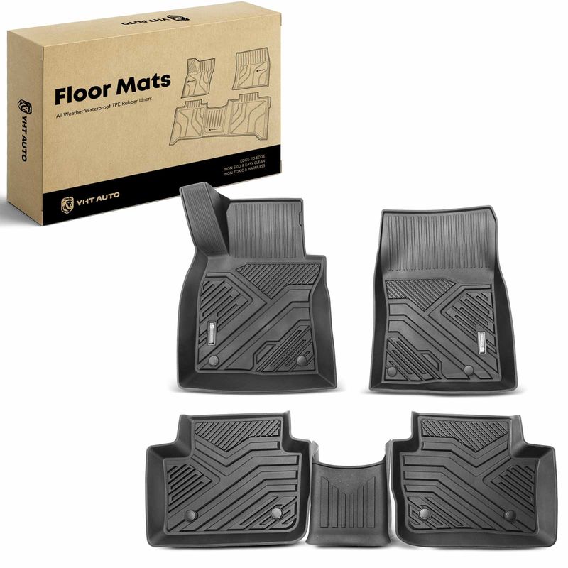 3x Front & Rear Black Floor Mats Liners for Mazda 3 2019-2021 CX-30 TPE