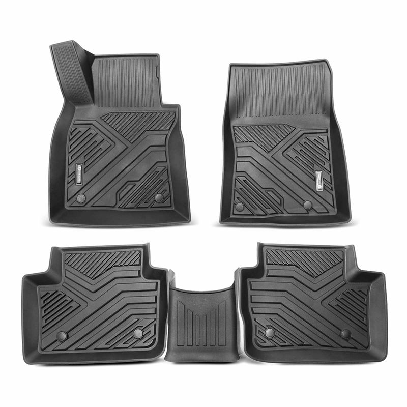 3x Front & Rear Black Floor Mats Liners for Mazda 3 2019-2021 CX-30 TPE