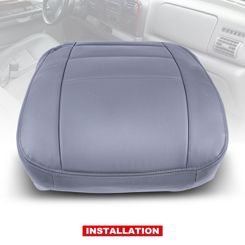 Front Driver Seat Cover for Ford F-250 F-350 Super Duty 02-07 Medium Flint Gray