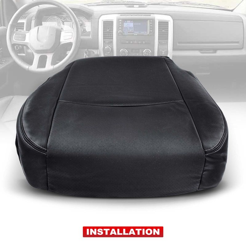 Front Driver Seat Cover for Dodge Ram 1500 2500 Laramie SLT 09-10 Dark Slate