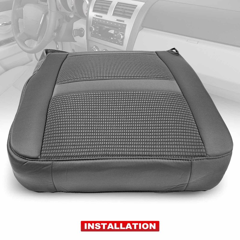 Front Driver Seat Cover for Dodge Ram 2500 3500 07-09 4500 5500 08-10 Grey