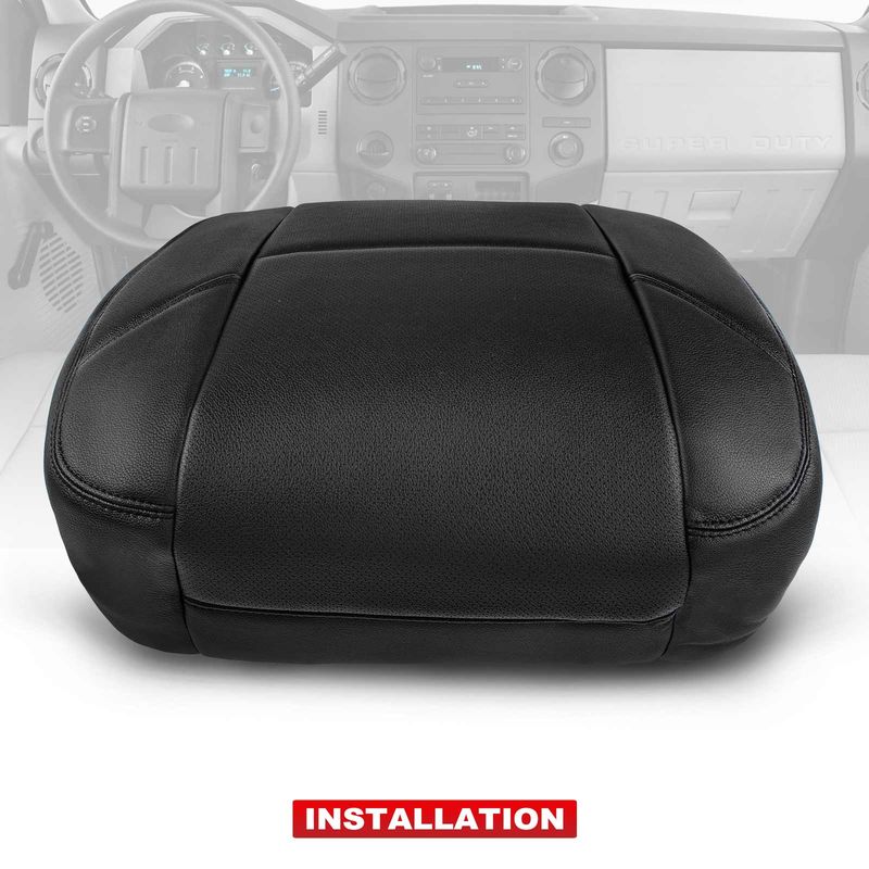 Front Driver Seat Cover for Cadillac Escalade ESV EXT 2007-2014 Ebony Black