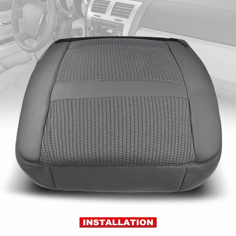 Front Driver Seat Cover for Dodge Ram 1500 2500 3500 2006 Grey Cloth