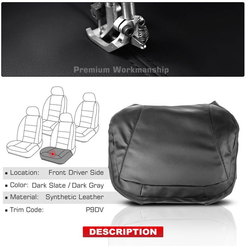 Front Driver Seat Cover for Can-Am Commande/Max 800 800R 1000 1000R
