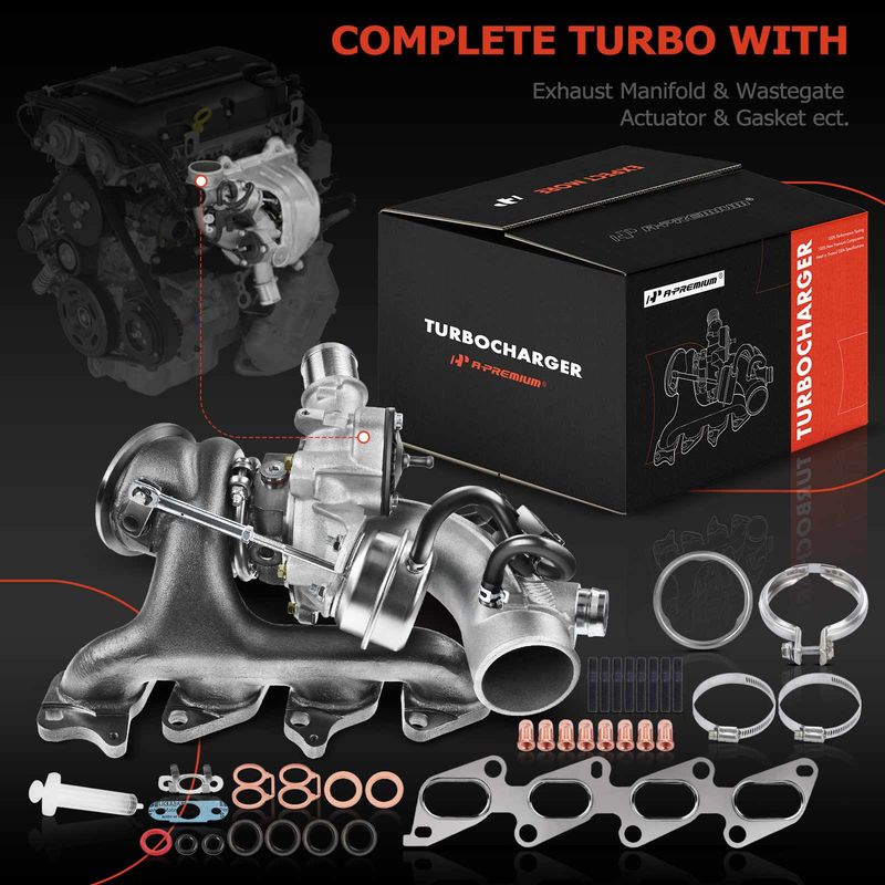 Complete Turbo Turbocharger & Kit for Chevy Cruze Sonic Trax & Buick Encore 1.4L