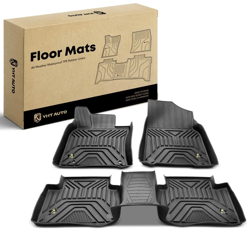 3x Front & Rear Black Floor Mats Liners for Toyota Camry 18-21 TPE FWD no Hybrid