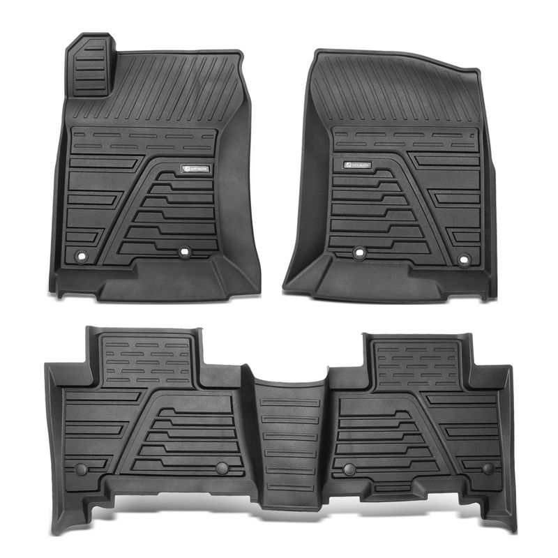 3x Front & Rear Black Floor Mats Liners for Lexus GX460 2014-2022 Toyota 4Runner