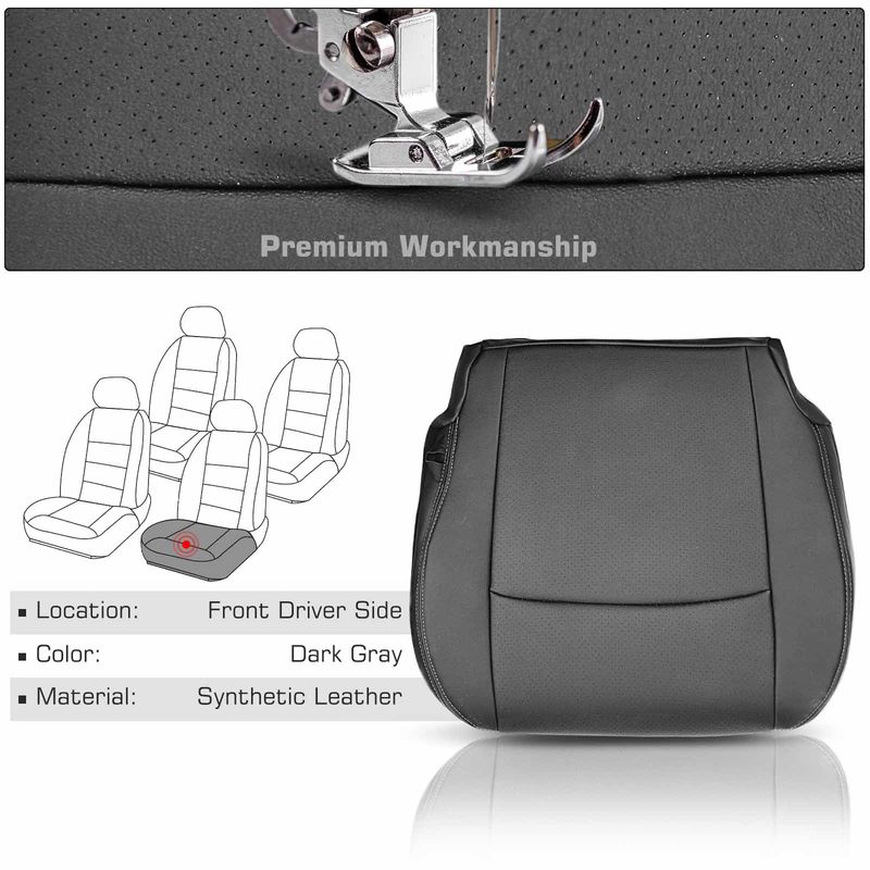 Front Driver Seat Cover for Dodge Ram 1500 2500 3500 2009-2010 Ram 1500 2500