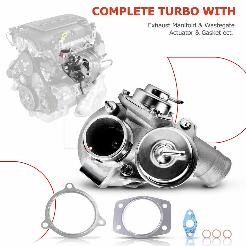 Turbo Turbocharger for Volvo S60 2003-2009 V70 XC90 S80 XC70 L5 2.5L TD04L-14T