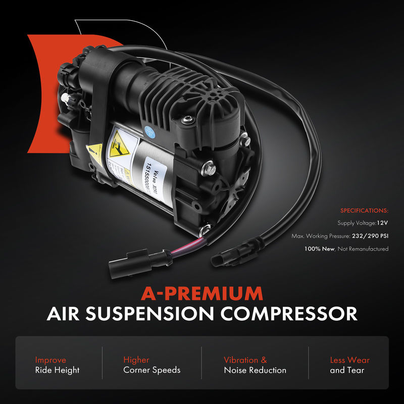 Air Suspension Compressor for Volvo S90 V90 V90 Cross Country 2017-2019