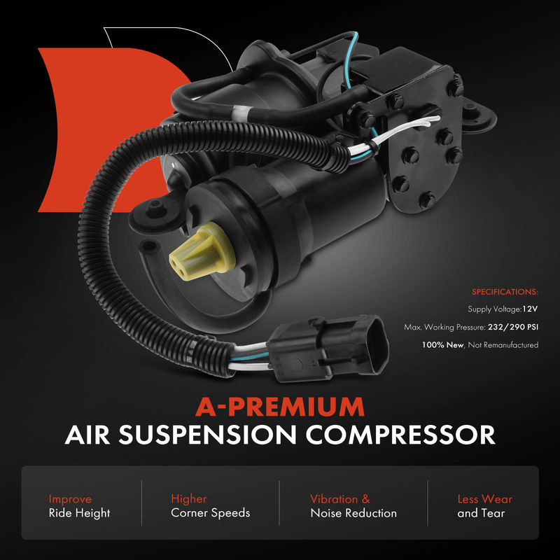 Air Suspension Compressor for Cadillac DeVille 2000-2005 Seville 1998-2004 4.6L