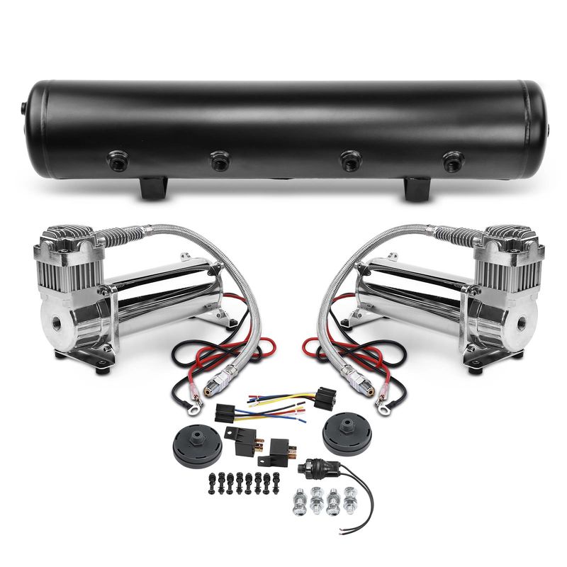 Air Suspension Compressor for 5 Gallon Air Tank 180psi Off Pressure Switch