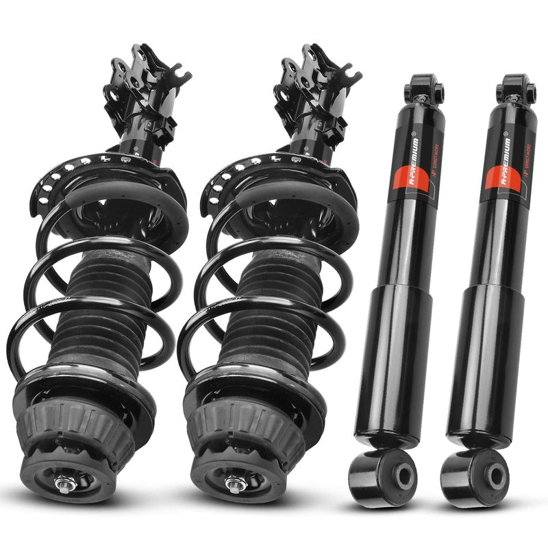 4x Front & Rear Complete Strut & Coil Spring Assembly for Hyundai Accent 12-17