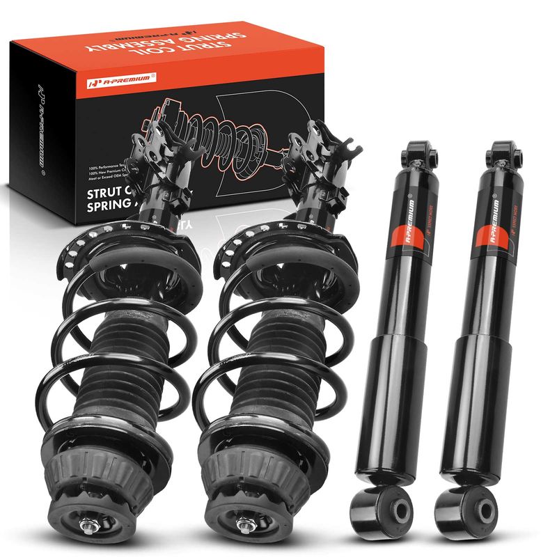 4x Front & Rear Complete Strut & Coil Spring Assembly for Hyundai Accent 12-17