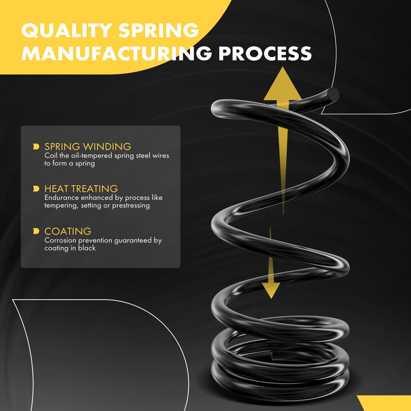 2x Front Suspension Coil Springs for Honda Accord 2003-2007 L4 2.4L Auto Trans