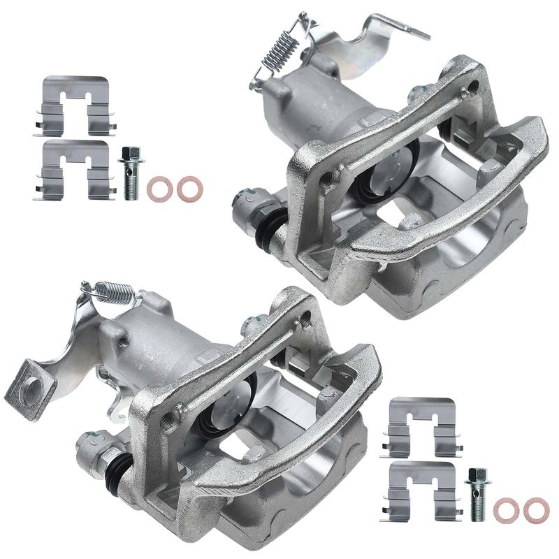 2x Rear Brake Caliper with Bracket for Hyundai Elantra GT Kia Forte Forte5