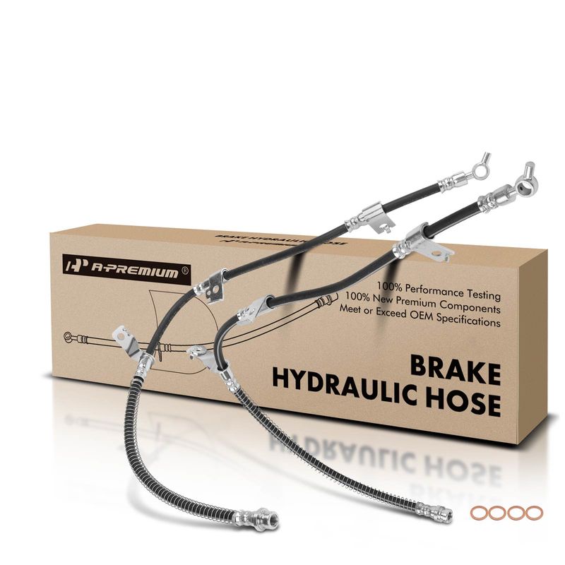 2Pcs Front Brake Hydraulic Hose for Hyundai Azera 2006-2011 Sonata 2006-2010