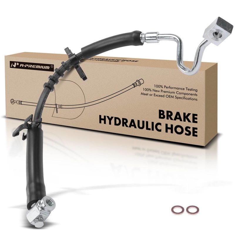 Front Driver Brake Hydraulic Hose for Ford F150 2005-2008 Lincoln Mark LT