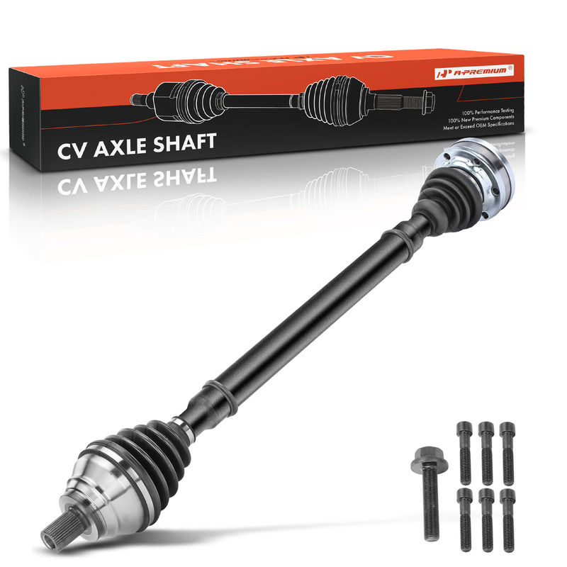 Front Passenger CV Axle Shaft Assembly for Audi A3 06-13 VW Golf Jetta Passat