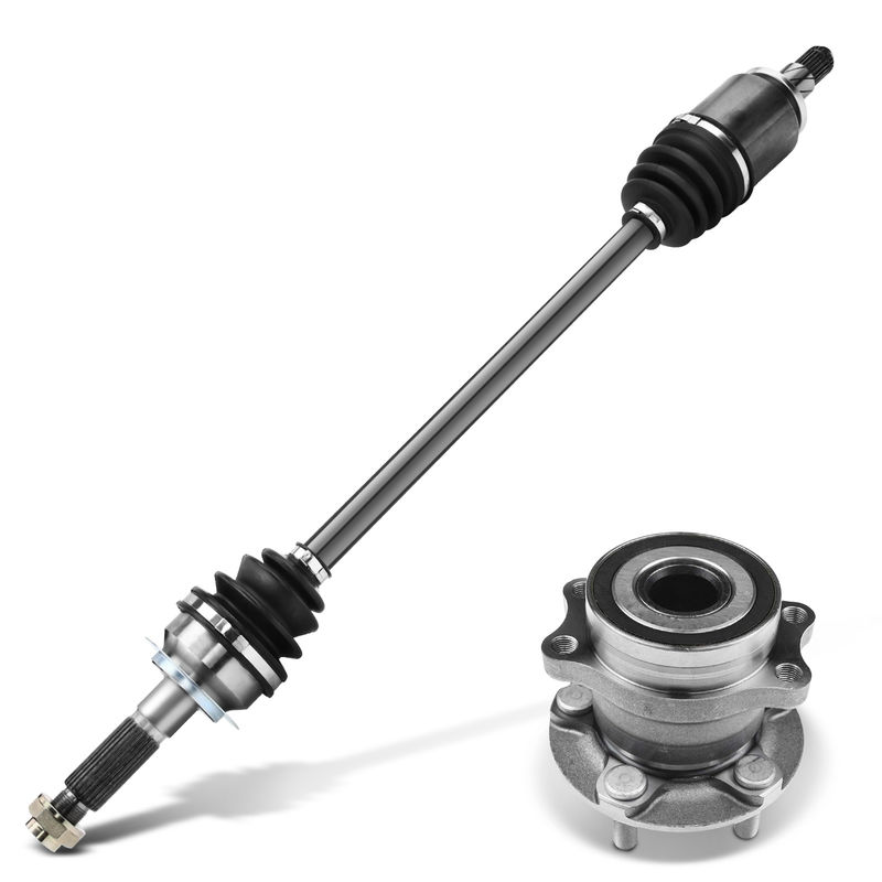 Rear Driver or Passenger CV Axle Shaft + Hub Bearing for Subaru Forester 14-18